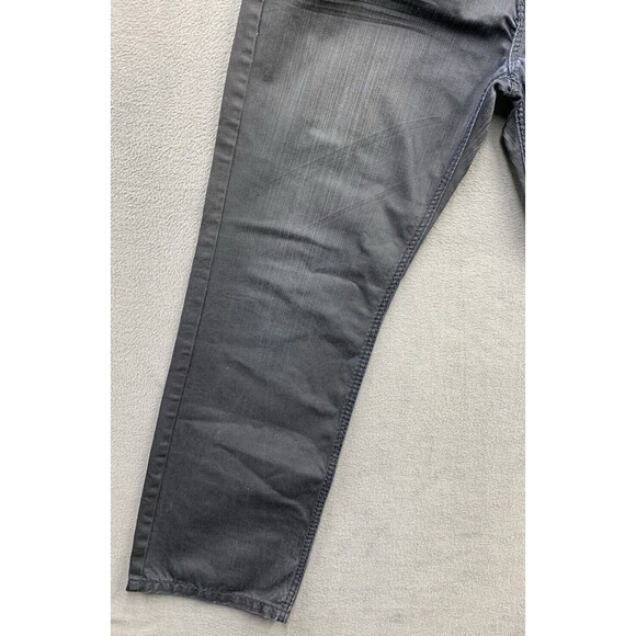 Imperious Denim Jeans Men's Size 38X32 Black Wiskered Flap Pockets 100% Cotton - Picture 11 of 16